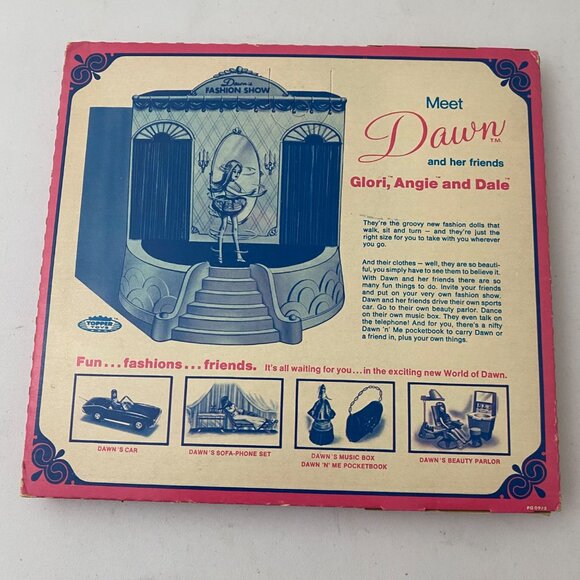 Vintage 70s Dawn Topper Toys Doll Clothes Outfit Green Slink - Picture 2 of 6